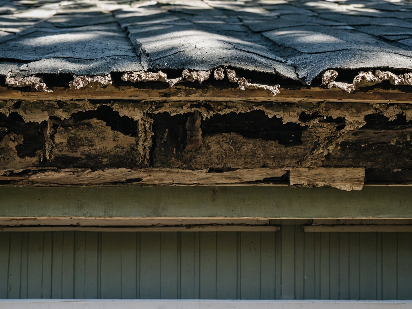 Structural home damage caused by an untreated pest and termite problem